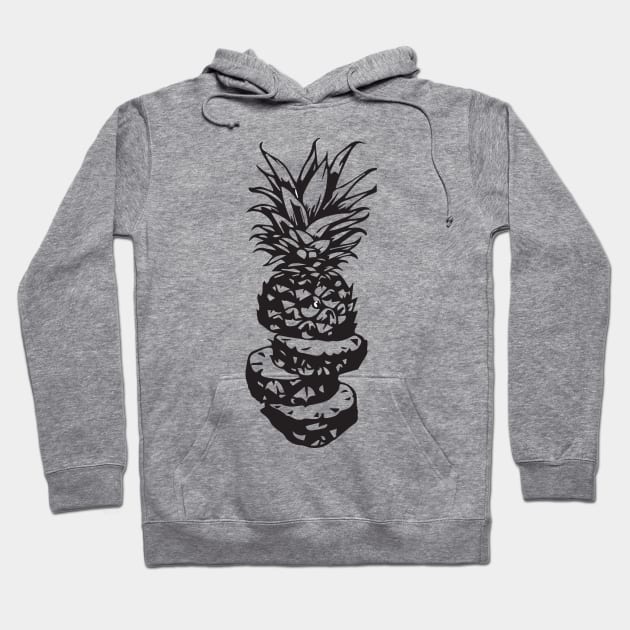 Pineapple drawing Hoodie by JJtravel